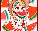 短納期低予算で一枚絵かきます 納期厳守。構図お任せでレトロポップな可愛いイラスト制作 イメージ8