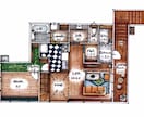 即レス◎現役パース屋が手描きの間取り図を作成します 現役不動産屋IC×パース屋が販売活動をサポートします。 イメージ1