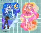 格安！ポップで愛らしい女の子描きます 鮮やかで可愛いイラストをご希望の方に思い描く形で提供します イメージ6