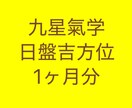 九星気学　日盤吉方位　1ヶ月分お伝えします 日々のお散歩で吉預金をしてみませんか？ イメージ1