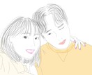 写真をもとに、アイコンやイラストを書きます ラブラブカップル、仲良しなあの子との思い出 イメージ4