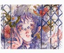 誕生日花の女の子のミニイラスト描きます 透明水彩のアナログイラストを制作しております! イメージ2