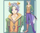 かわいい！かっこいい！キャラクターデザインします ケモ耳！角！任せてください！モチーフ3つで制作可能！ イメージ5