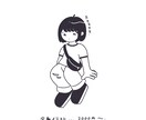 SNSでお使い頂けるアイコンをお描きします まぁるいシルエットのかわいいイラスト作成します。 イメージ3