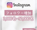 Instagramフォロワー2000名〜増やします Instagram宣伝サービス！2,000名1500円から イメージ1