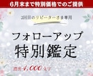 ２回目のリピーター様専用｜フォローアップ鑑定します 前回（１回目）の流れを踏まえてご相談にお答えします イメージ1