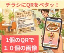 スマホをかざすだけで商品の画像１０枚表示します チラシに載らないを解消！　商品の魅力を集客力に繋げます！ イメージ1
