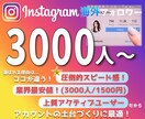 Instagramフォロワー3000人増加させます 即日対応・60日補填・ブランディング・集客強化の土台づくりに イメージ1