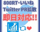 Twitterツイート800RT・いいね拡散します SNS 宣伝 インプ1万 拡散 集客 アクティブ 日本人 イメージ1