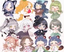 商用OK！選べる頭身で表情豊かなミニキャラ描きます ◎基本料金で簡易背景＋透過背景お渡し可！タッチも選べます イメージ6
