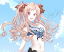 背景無しイラスト作成致します 萌え系、乙女向け、ミニキャラどの絵柄でも描けます イメージ1