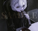 暗い世界観のイラスト制作します 暗い雰囲気と質感やデザインに拘ったイラストを提供します。 イメージ8