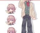 ゲームやTRPGに使える立ち絵描きます ゲームやTRPGに使える立ち絵！ポーズ・服装調整可能です イメージ3