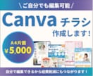 ご自分でも編集可能！Canvaでチラシ作成します 文章丸投げＯＫだから初めての方も安心！まずはご相談ください イメージ1