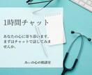 1時間悩みにアプローチして解決できる手助けをします ◇看護師と子育ての経験からあなたの心に寄り添います◇ イメージ1