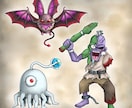 モンスターデザイン作成します ゲームに登場する様な魔物を、カッコいいから可愛いまで！ イメージ3