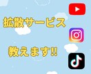 YouTubeその他SNS拡散サービス教えます 副業にオススメ！YouTube拡散サービス隠さず教えます！！ イメージ1