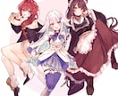 男女問わず！美麗イラスト・立ち絵お描きします 単体絵から集合絵まで。ヘッダーやサムネイルにもどうぞ。 イメージ10