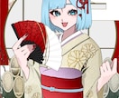 お正月用着物量産イラスト制作します お正月にまだ間に合う！華やかなお正月量産着物イラスト！ イメージ1