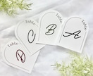 Wedding｜韓国風 テーブルナンバー作成します ナチュラルウェディングに合うペーパーアイテム／印刷まで イメージ1