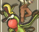 人物画を制作します 海外アーティストの線画を参考に個性的なイラストを制作します！ イメージ7