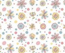 キュートな模様イラストを作成します 癒やしと明るさを届ける可愛い模様イラスト。 イメージ9