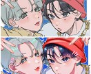 あなたの推しのアイコン描きます 推しをアイコンにしたい！でも描けない…私にお任せ下さい！ イメージ1
