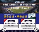 サッカー指導！試合のプレー映像分析を2週間行います プレーの善し悪しや伸び代等のアドバイスを継続して行います！ イメージ1