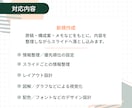 情報整理から伝わる資料を制作します 「何を伝える？」から一緒に考えます イメージ5