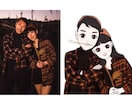 格安！写真を元に可愛いアニメ風の似顔絵を描きます お写真を元に似顔絵イラストをお描きします！ イメージ4