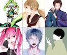 幅広い絵柄でご要望に沿ったイラストを描きます 【アイコン・キャラデザ・PVイラスト・立ち絵・版権等何でも】 イメージ1