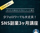 SNSビジネス3ヶ月講座。初心者も歓迎します 〜強み・好き✖️勝てるジャンル選定〜 イメージ1