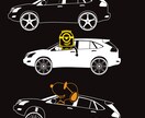 ステッカーのデザイン、データ作成いたします 車好きな人。自分だけのオリジナルが欲しい方 イメージ1