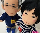 似顔絵人形ペア（衣装規定）制作します ～あなたをそっくりに再現する、オリジナル似顔絵人形！～ イメージ2