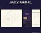 西洋占星術のホロスコープ／鑑定書ツールを提供します ハウス・アスペクト・年運・相性も自動。文章は書き換え可 イメージ3