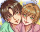 高クオリティSNSアイコン/イラストを作成します 基本３タイプの絵柄！なんでもお申し付けください！ イメージ1