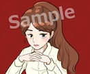 大人かわいい上品な女性のイラストを描きます アイコンやヘッダーであなたの魅力をアピールしませんか イメージ2