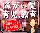 障がい児育児・子育ての不安や悩みをお聞きます 支援学校の先生やご家族に話しにくい内容でも大丈夫です！ イメージ1