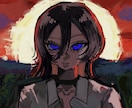 ダークでビビットなMVサムネイルお描きします ダークなサムネイル作成 ボカロ 歌ってみた、MVなど イメージ1