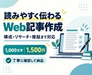 丁寧なリサーチで読みやすいWeb記事を作成します AIを活用し、目的に合った自然な文章に仕上げます イメージ1