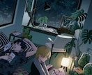 物語を感じる！しっかり背景付きイラスト描きます 日常、旅、ファンタジーなど様々なシチュエーションに対応 イメージ6