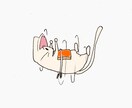 SNS(Twitter等)用のアイコンを描きます 「猫×あなたの好きなこと」を絵にします。 イメージ2