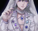美しい、綺麗な雰囲気重視のイラスト制作します SNSアイコン / 創作 / プレゼントにもおすすめ♪ イメージ3