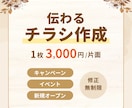 Canvaで伝わるチラシを作成します 想いをカタチに！丁寧に作成いたします◎ イメージ1