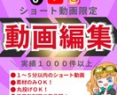ショート動画を高品質でお届けします 総裁性回数100万越え！歌う動画編集者が制作します！ イメージ1