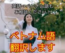 ベトナム語翻訳します 警察で通訳経験あり！日本語ネイティブのナチュラルな言い回しに イメージ1