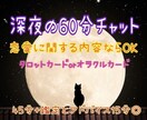 60分チャット◎最後に気になる事1つ占います 45分チャットして15分で鑑定結果とアドバイス送ります♡ イメージ1