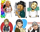 キャラクター的　個性的似顔絵　作成　いたします アイコンやプロフィールなどに！キャラクター的な仕上がり！ イメージ1