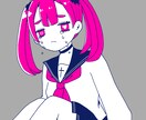 ゆめかわいい簡易イラストオーダー承ります 配色3色までの為、特別にお安くご提供いたします！ イメージ2