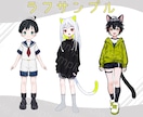 IRIAMやLive2Dで使える 立ち絵描きます Live2D化可能なパーツ分けイラストや立ち絵を描きます イメージ2